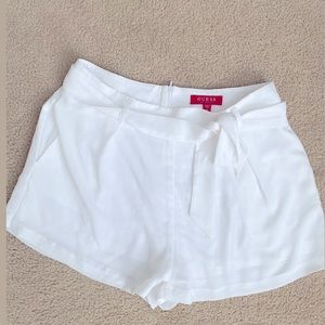 White GUESS shorts🤍